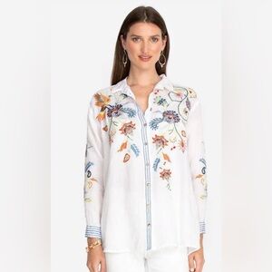 Johnny Was Kayra Oversized shirt size small